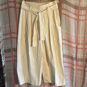NWT Toast Belted Cotton Canvas Fisherman Trousers UK 10